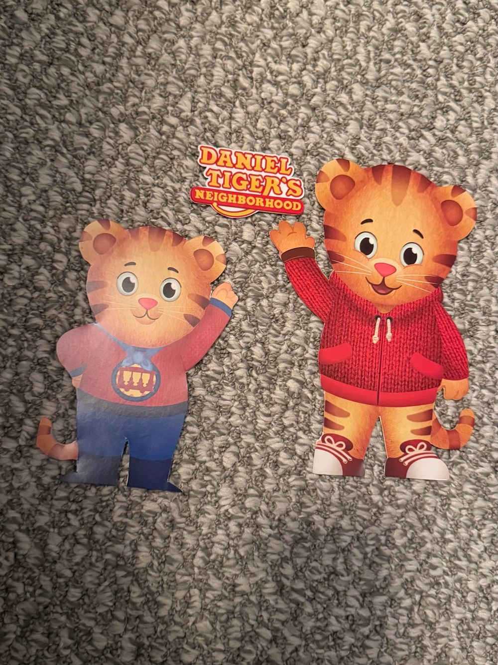 Red Daniel Tiger Character Cutouts  - 2 Pieces for crafting or playing